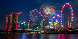 Fireworks over Singapore