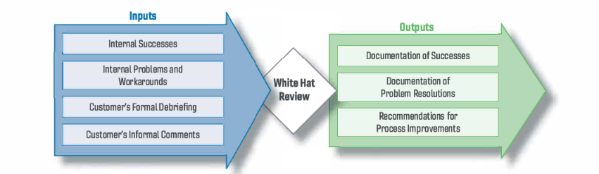 White hat review inputs outputs